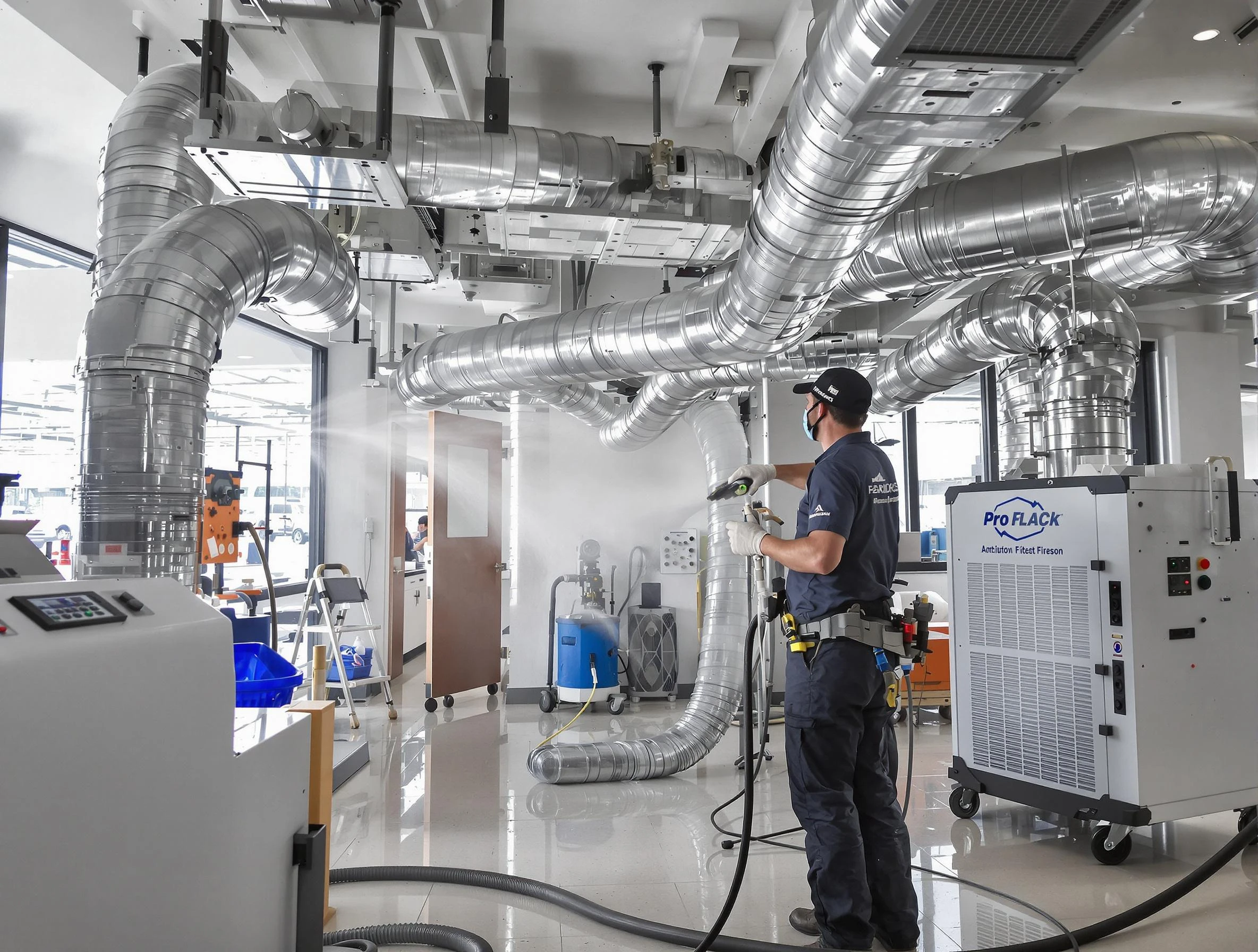 Negative Pressure Air Duct Cleaning in Billerica