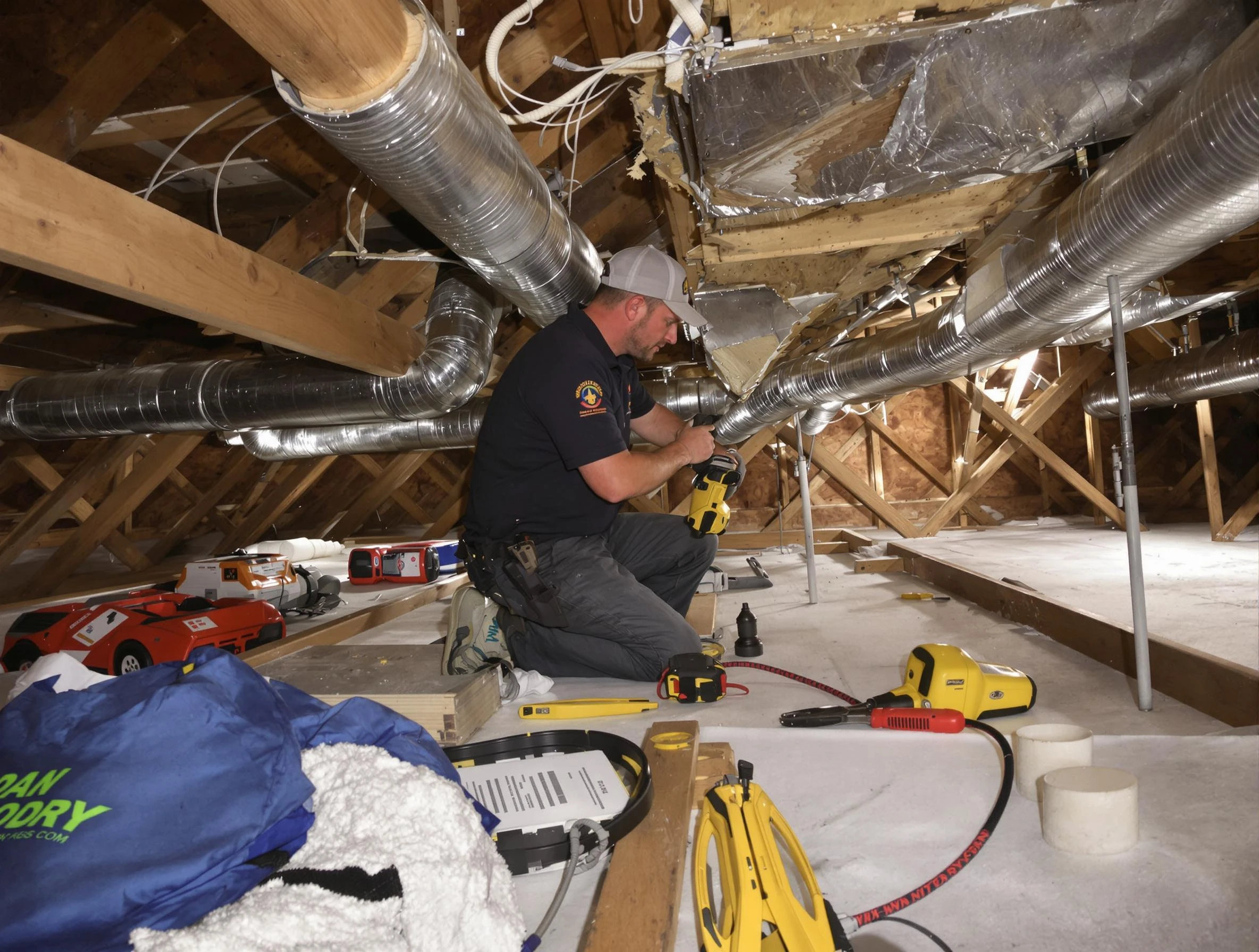 Professional air duct repair by Billerica Air Duct Cleaning in Billerica