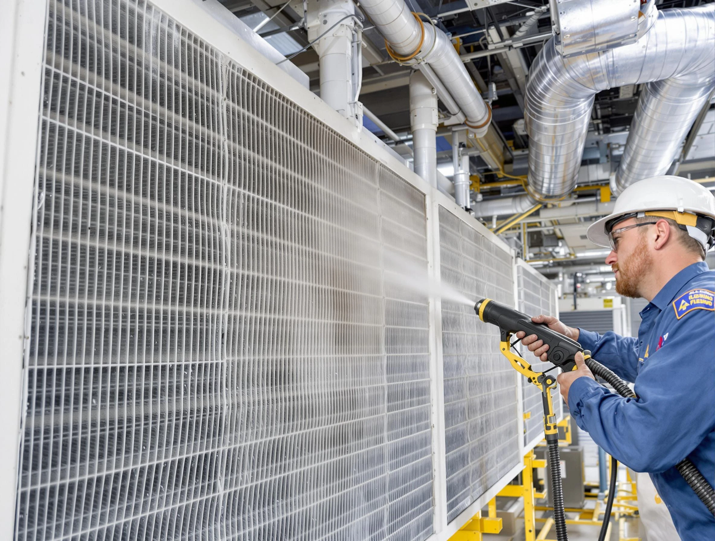 Professional commercial coil cleaning by Billerica Air Duct Cleaning in Billerica