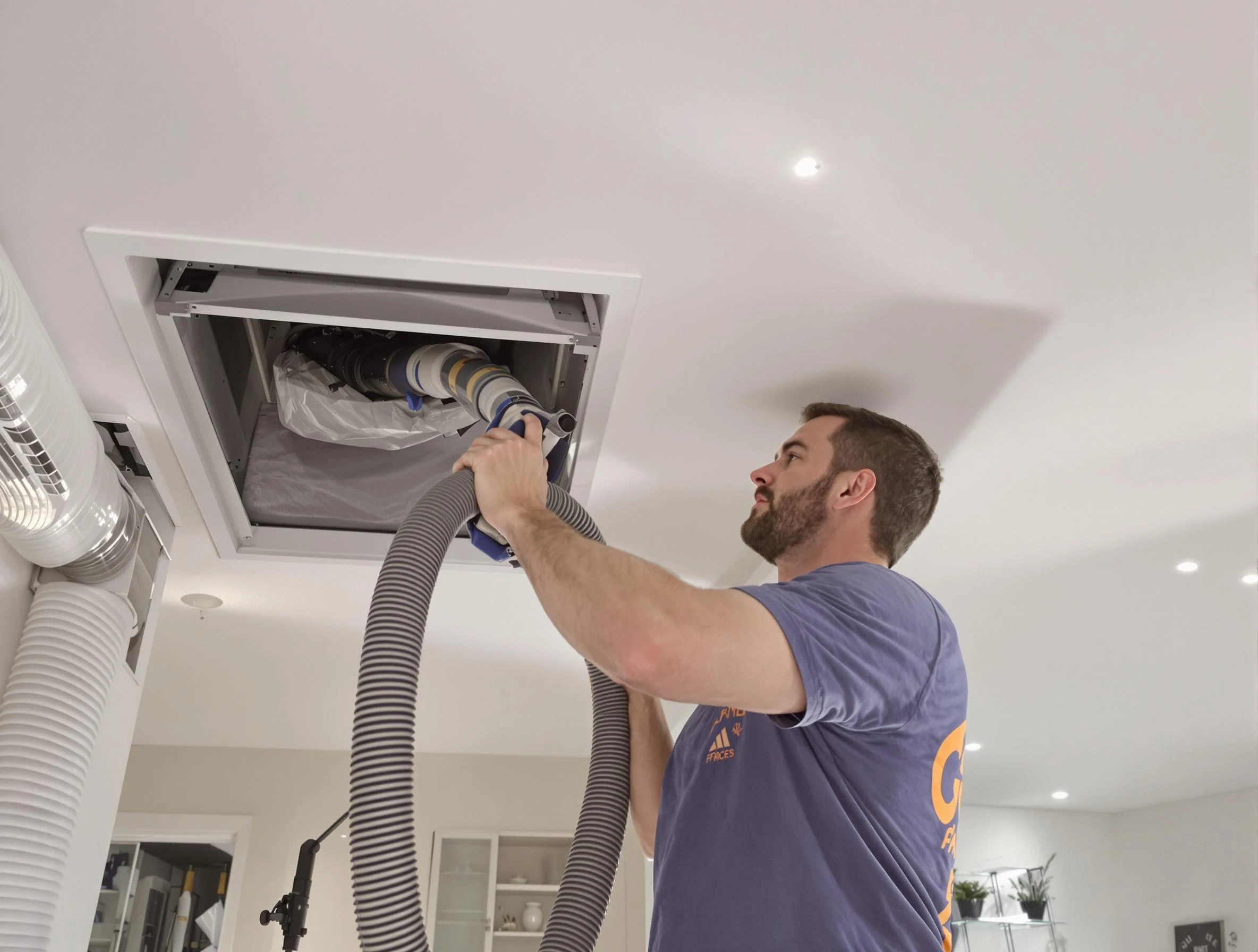 Precision indoor duct cleaning by Billerica Air Duct Cleaning in Billerica